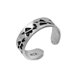 925 Sterling Silver Arrow Heart Toe Ring