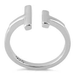 Alternative view of 925 Sterling Silver Double Bar Ring