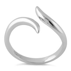Alternative view of 925 Sterling Silver Wave Ring