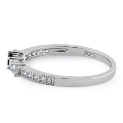 Alternative view of 925 Sterling Silver Black CZ Ring