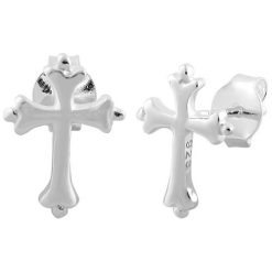 925 Sterling Silver Cross Earrings