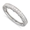 925 Sterling Silver Half Eternity Clear CZ Ring
