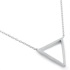 925 Sterling Silver Triangle Necklace