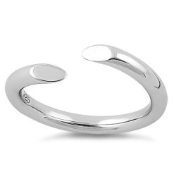 Alternative view of 925 Sterling Silver Unique Adjustable Ring