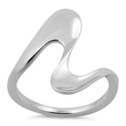 Alternative view of 925 Sterling Silver Melted Wave Ring