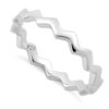 925 Sterling Silver Zig Zag Ring