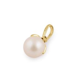 14 Karat Yellow Gold Elegant Pearl Pendant