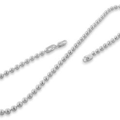 Alternative view of 925 Sterling Silver 8Inch Bead Chain Bracelet - 4.0MM