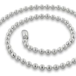 925 Sterling Silver 8Inch Bead Chain Bracelet - 4.0MM