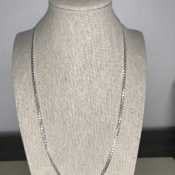 Alternative view of 925 Sterling Silver 22" Curb Chain Necklace 3.0MM
