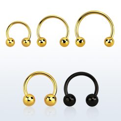PVD Coated 316L Surgical Steel Horseshoe