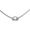 925 Sterling Silver Black Knotted Chain Necklace