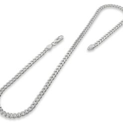 925 Sterling Silver Curb Chain Necklace 5MM