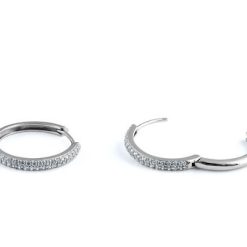 Alternative view of 925 Sterling Silver Astral Clear CZ Earrings