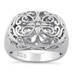 Alternative view of 925 Sterling Silver Grandiose Filigree Ring