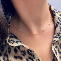 Alternative view of 18 Karat Yellow Gold Yard Ball Necklace