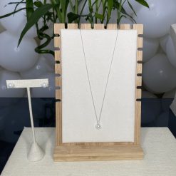 925 Sterling Silver Pearl Necklace And Earring Set