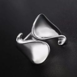 925 Sterling Silver Front Gap Ring