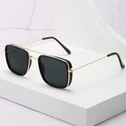Black Shade Gradient Square Sunglasses
