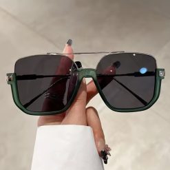 Green Oversized Sunglasses