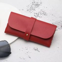 Wrap Style Glasses Case Red