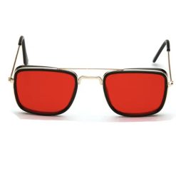 Alternative view of Red Shade Gradient Square Sunglasses