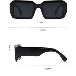 Alternative view of Orange Lens Gradient Rectangular Sunglasses