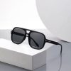 Large Frame Pilot SunGlasses Dark