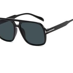 Alternative view of Large Frame Pilot SunGlasses Dark