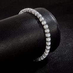Alternative view of 925 Sterling Silver 4mm CZ Bracelet