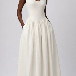 Alternative view of Cream Maxi Ukeme Dress