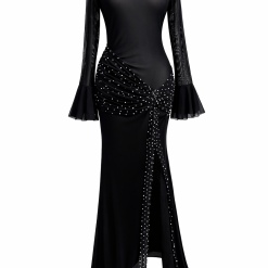 Embelished Ethereal Noir Gown