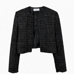 Alternative view of Black Tweed Crop Jacket And Skirt Set