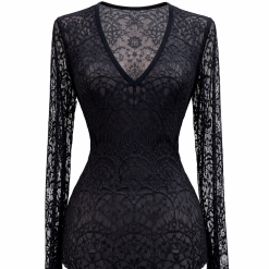The Noire Lace V-Top