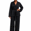 Black Embellished Dooshima Set