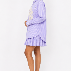 Alternative view of Oversized Embellished Stripe Shirt And Skirt