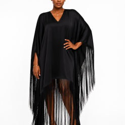 Black Fringe Dress